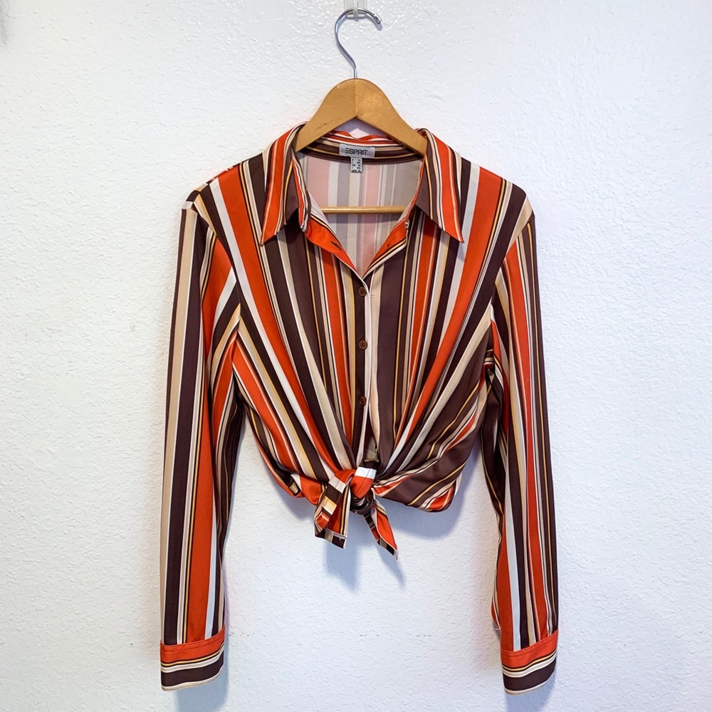 Vintage Retro Striped Top
